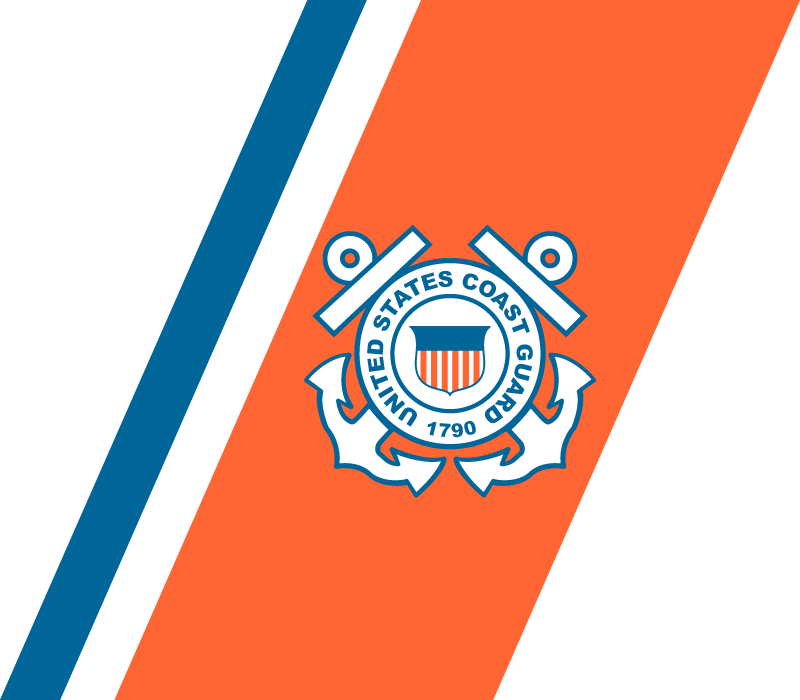 Coast Guard racing stripe service mark