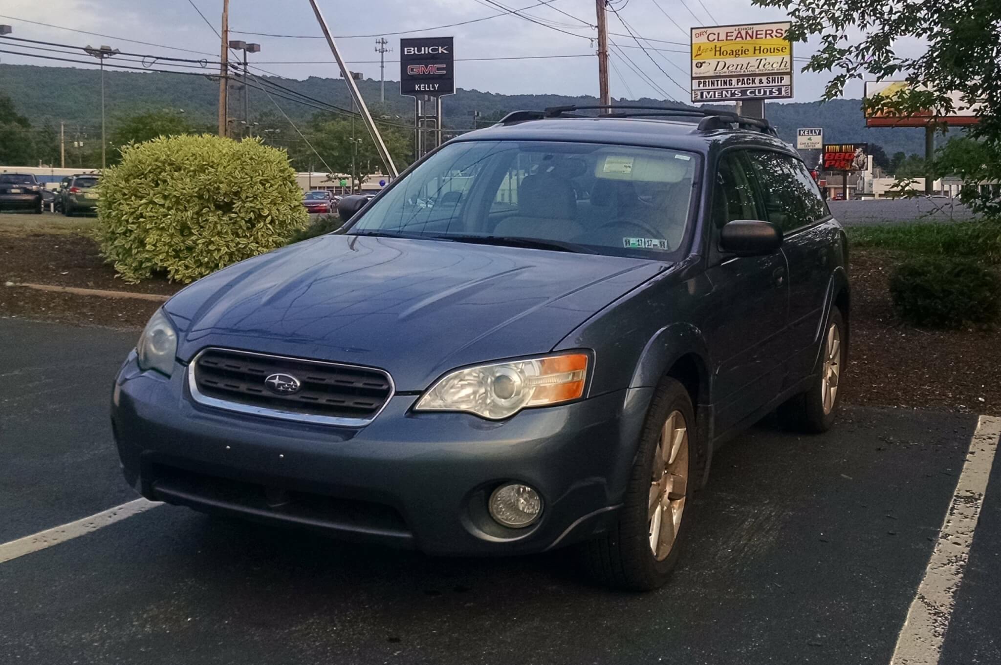 Subaru Outback in parking lot