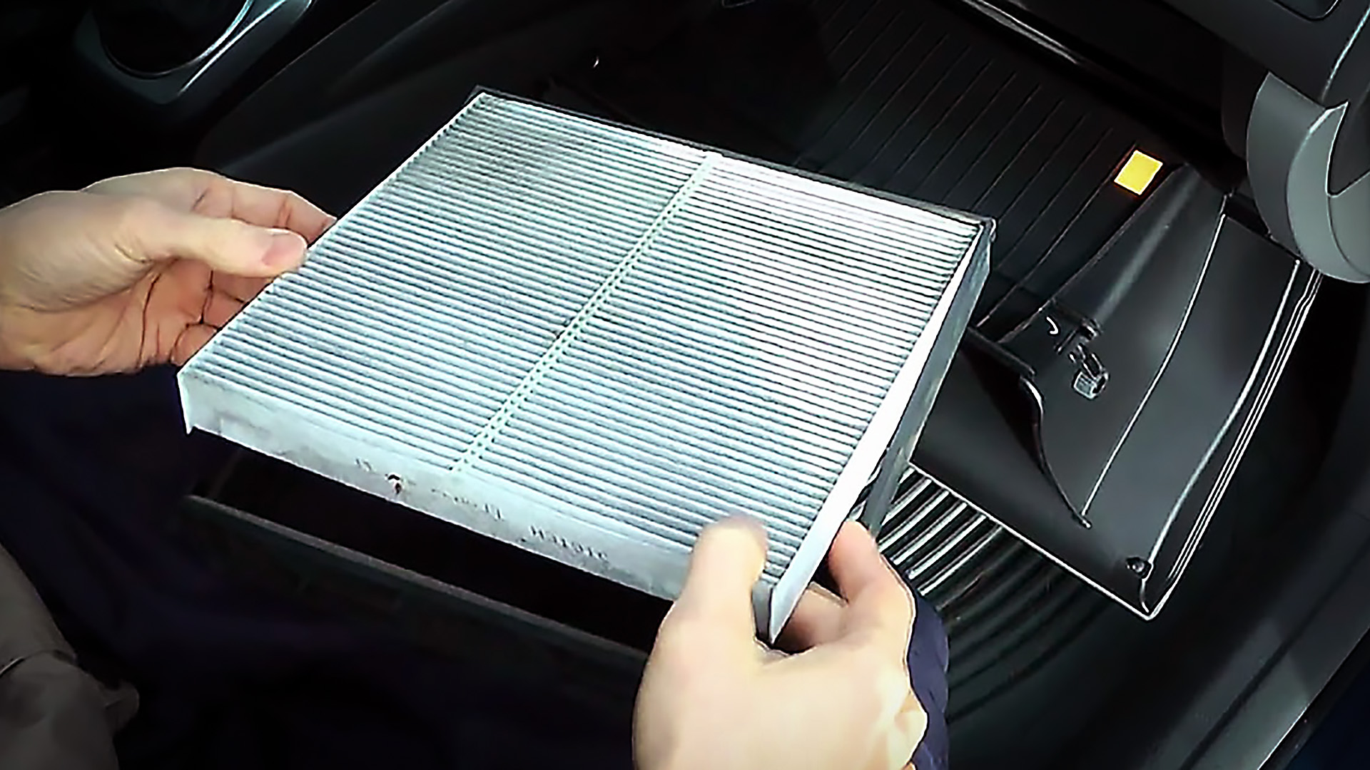 inspecting and installing a new cabin filter
