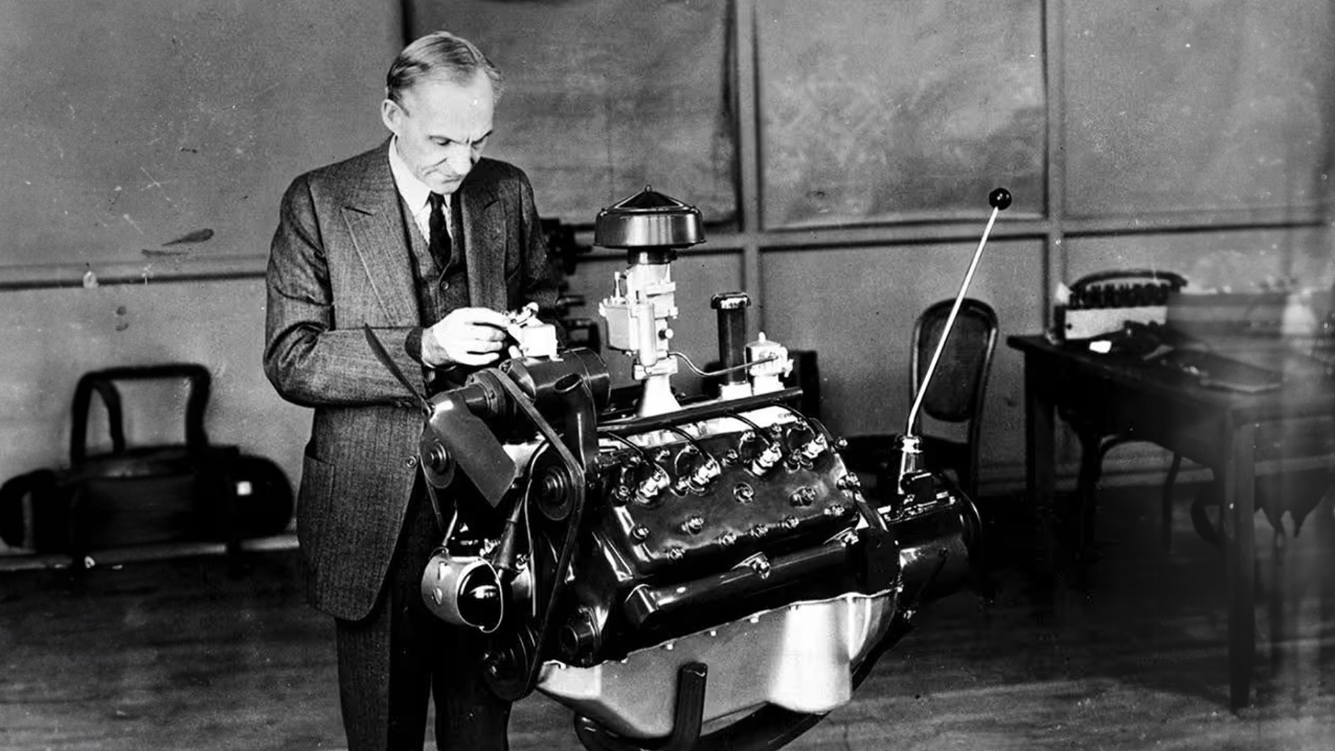 Watch this video on the invention of the Ford V-8 engine - Shop Press