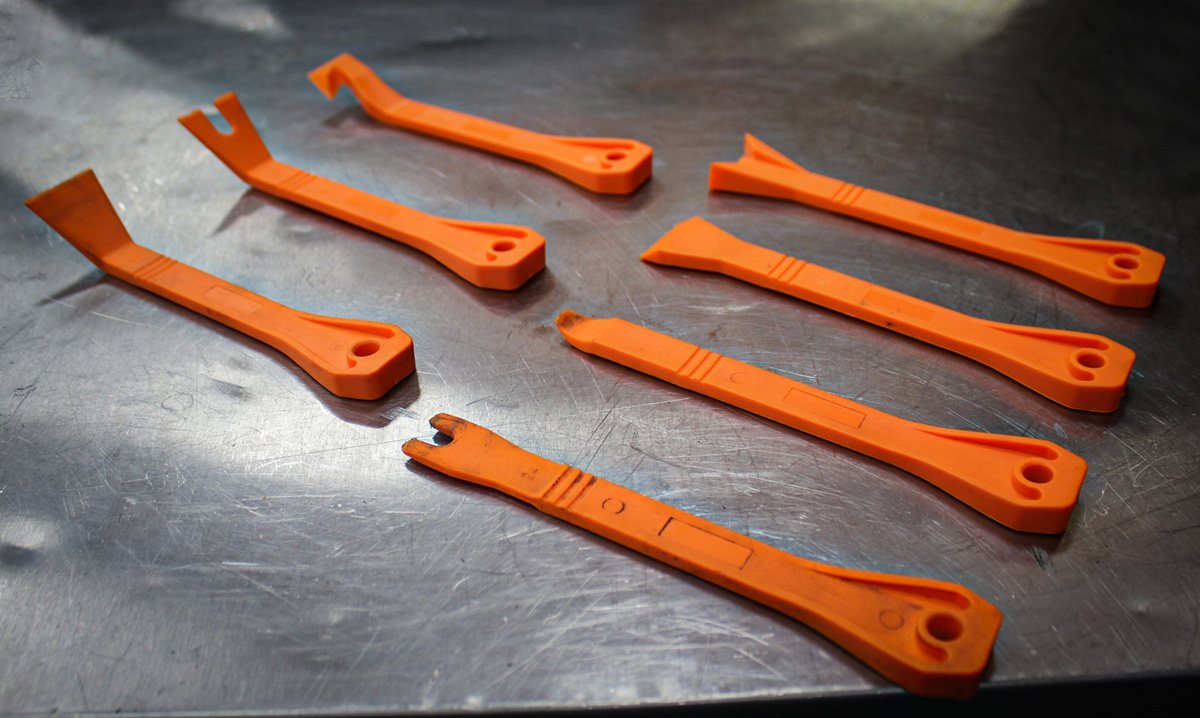 Plastic trim tools are your friends. 